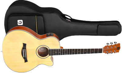Vango 34 Size Acoustic Cutaway Guitar